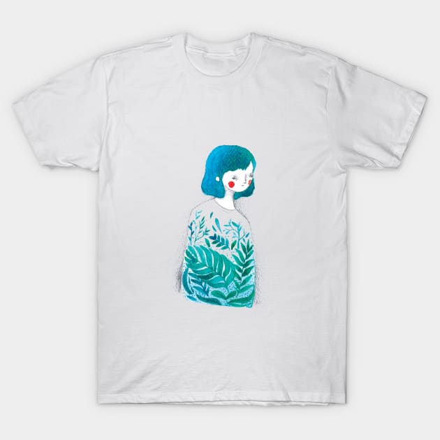 Verdeazul T-Shirt by Violetina